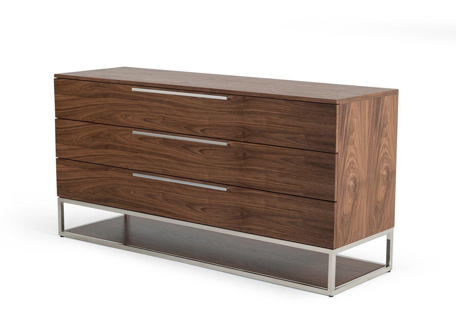 Contemporary, Modern Dresser Heloise VGBBMC1502-DRS in Walnut 