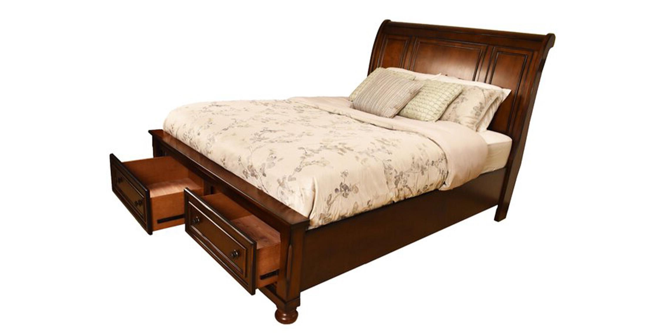 

    
Walnut Storage Queen Bed BALTIMORE Galaxy Home Traditional Classic
