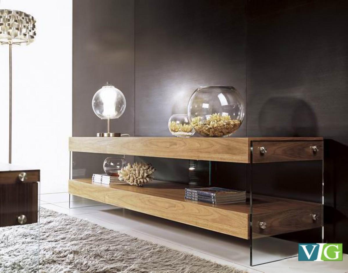 

    
Walnut & Tempered Glass Floating TV Stand Modrest Aura VIG Modern Contemporary
