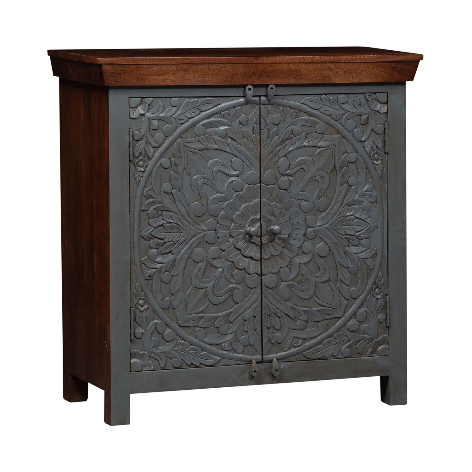 Transitional Cabinet Sahana 2045-AC3435 in Gray, Brown 