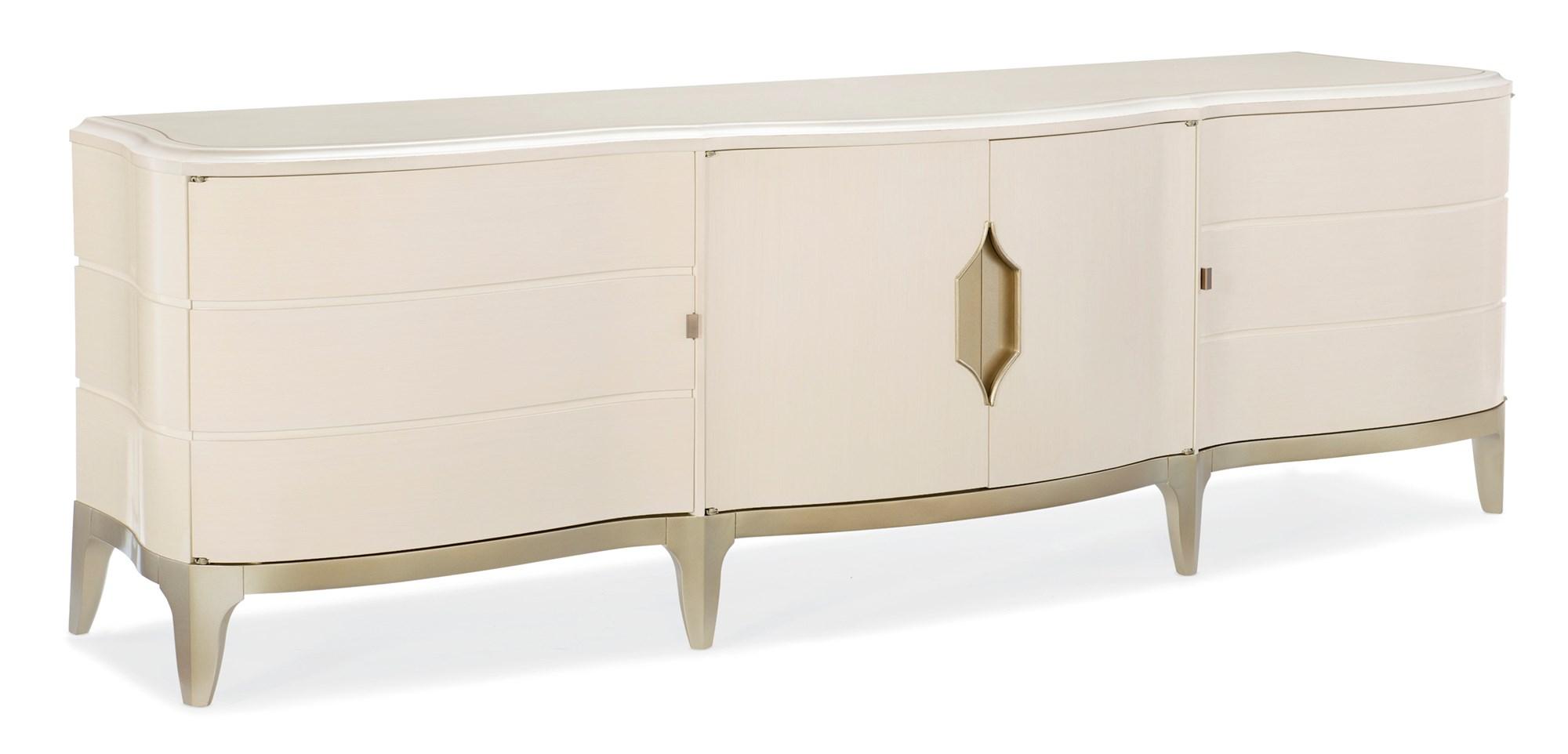 Contemporary Media Cabinet ADELA MEDIA CABINET C011-016-531 in Off-White, Taupe 