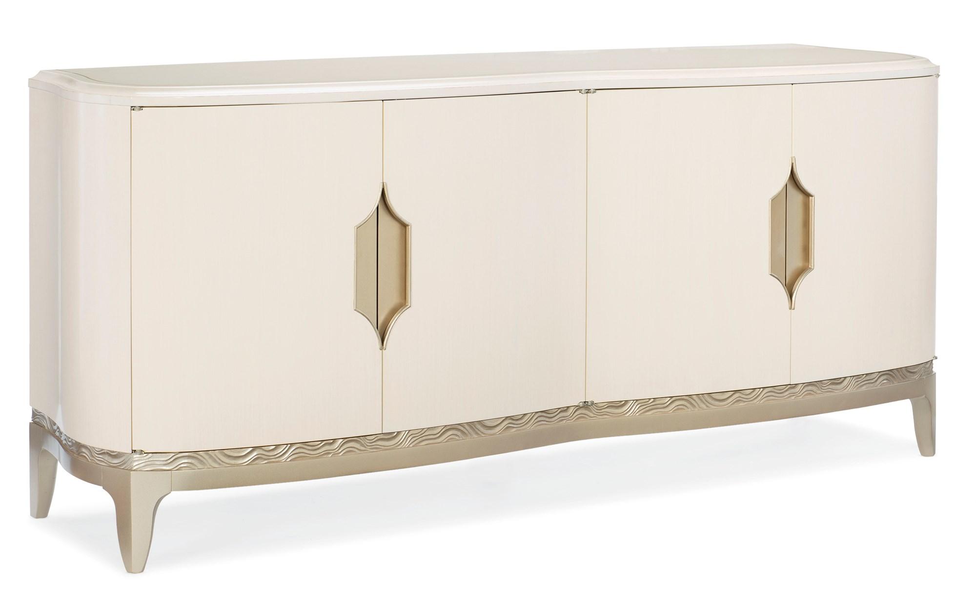 Contemporary Buffet ADELA BUFFET C012-016-211 in Off-White, Light Grey, Taupe 
