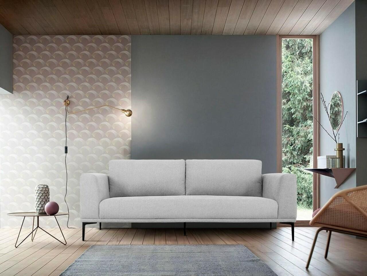 Contemporary, Modern Sofa VGKNK8578-LGRY-S VGKNK8578-LGRY-S in Gray Fabric