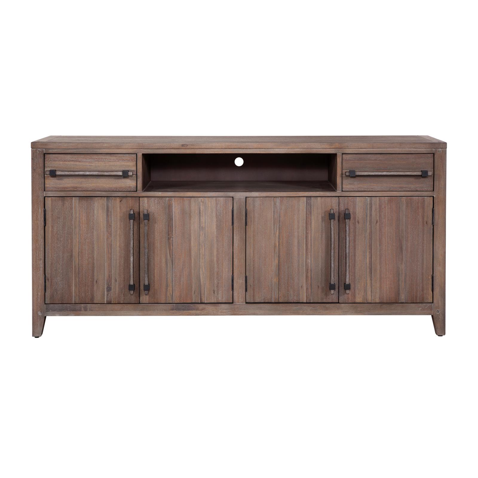 

        
American Woodcrafters AURORA 2800-224 Tv Console Driftwood/Gray  810040451249
