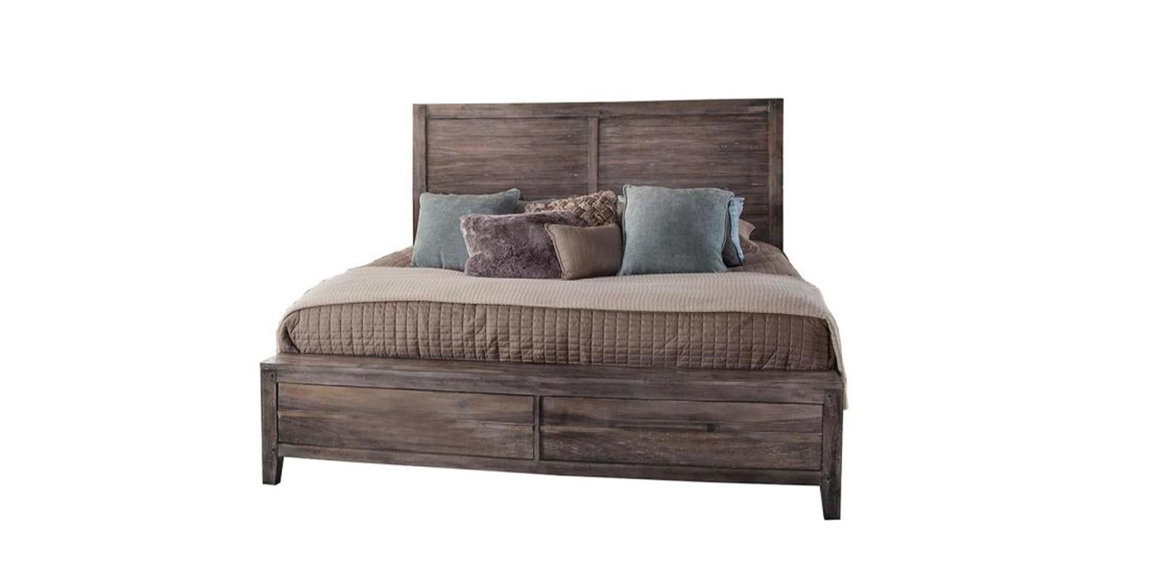 

    
Grey King Panel Bed AURORA 2800-66PNPN American Woodcrafters Cottage
