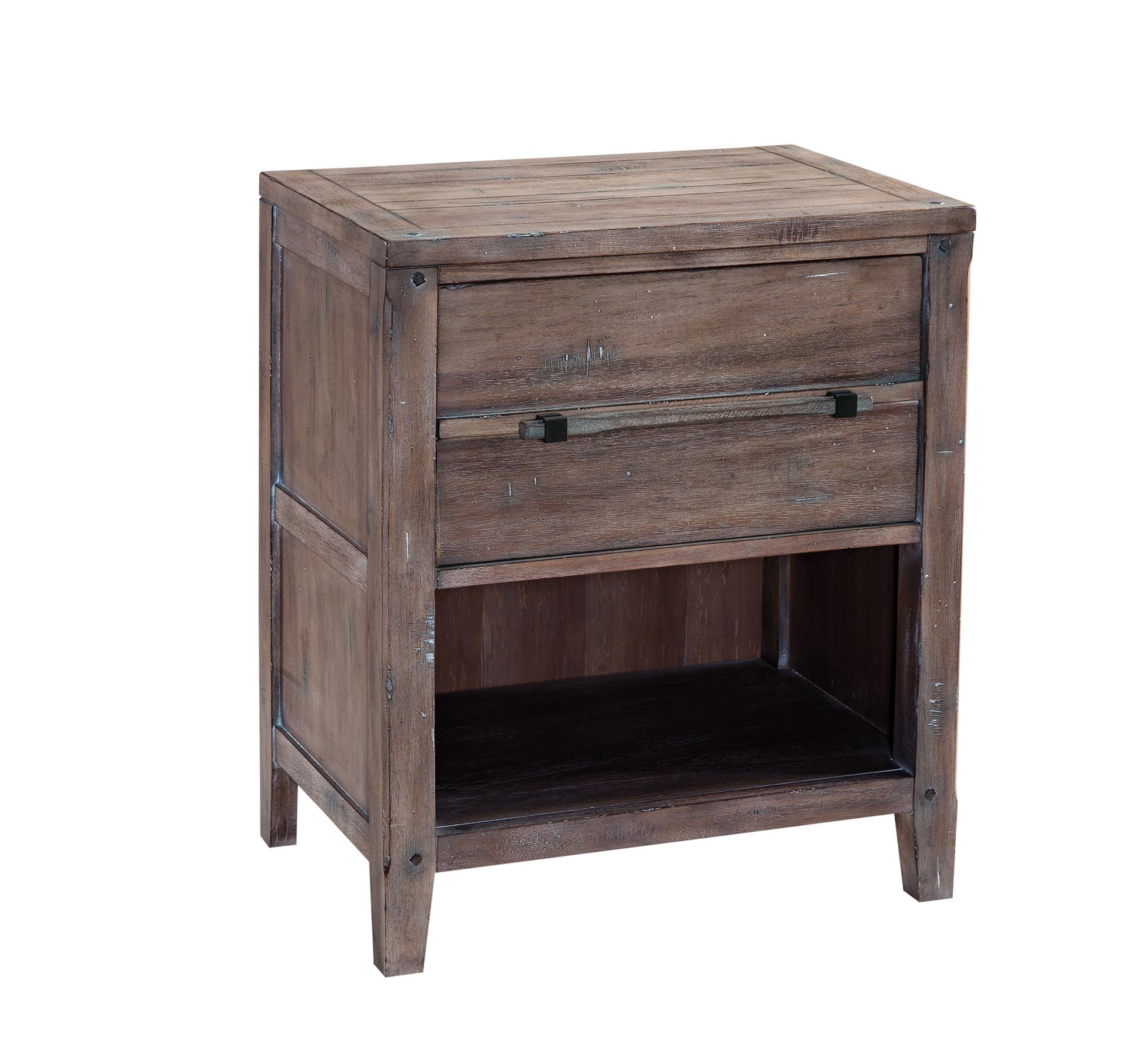 

    
Grey Nightstand Set 2Pcs AURORA 2800-410 American Woodcrafters Cottage
