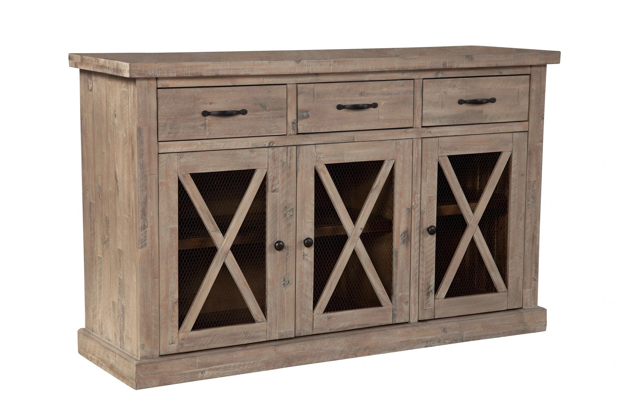 Contemporary, Rustic Sideboard NEWBERRY 2068-06 in Natural 