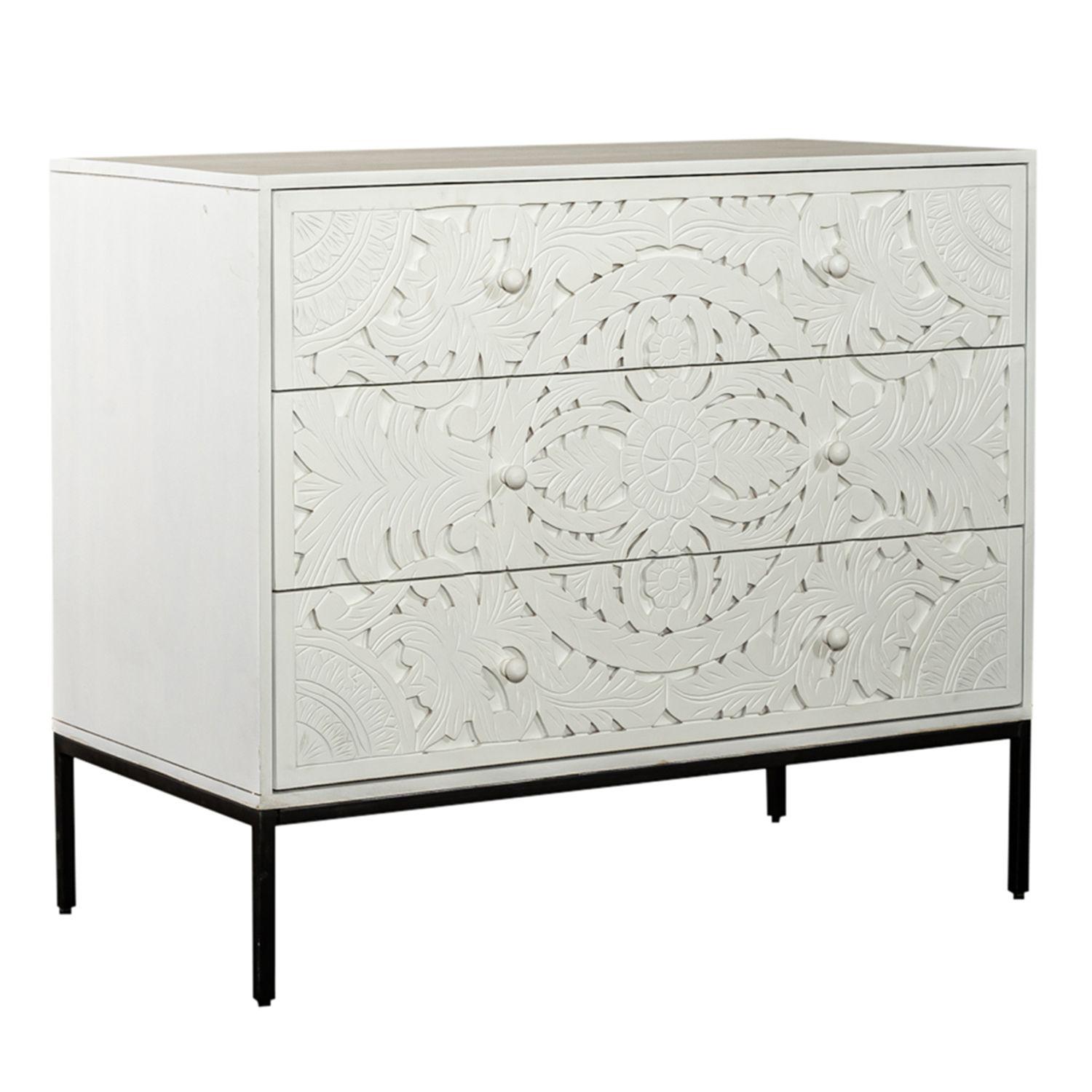 

    
Liberty Furniture Woodlyn Cabinet White 2049-AC4024
