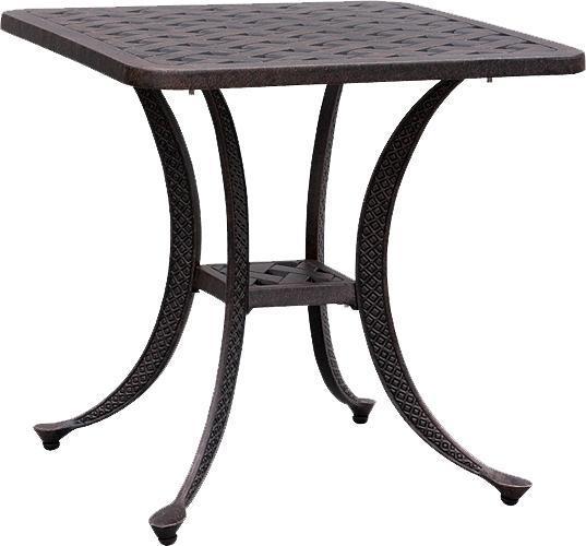 

    
Weave Cast Aluminum 21" Square Accent Table Set of 2 by CaliPatio
