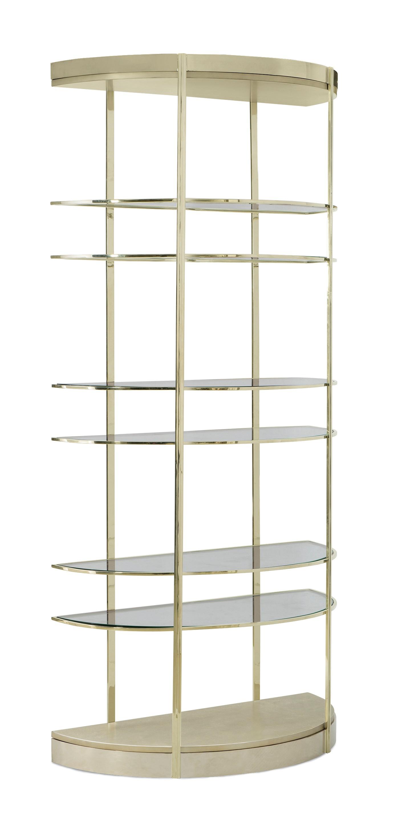 

    
Whisper of Gold Metal Half-Moon Etagere UP, UP AND AWAY by Caracole
