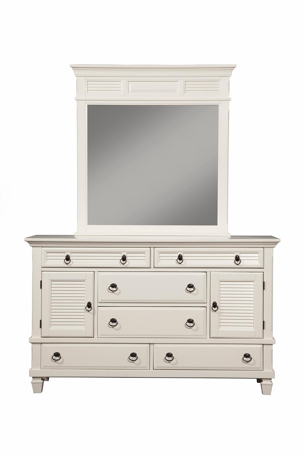 

    
White 6 Drawer Dresser 1306-W-DR WINCHESTER ALPINE Traditional Modern

