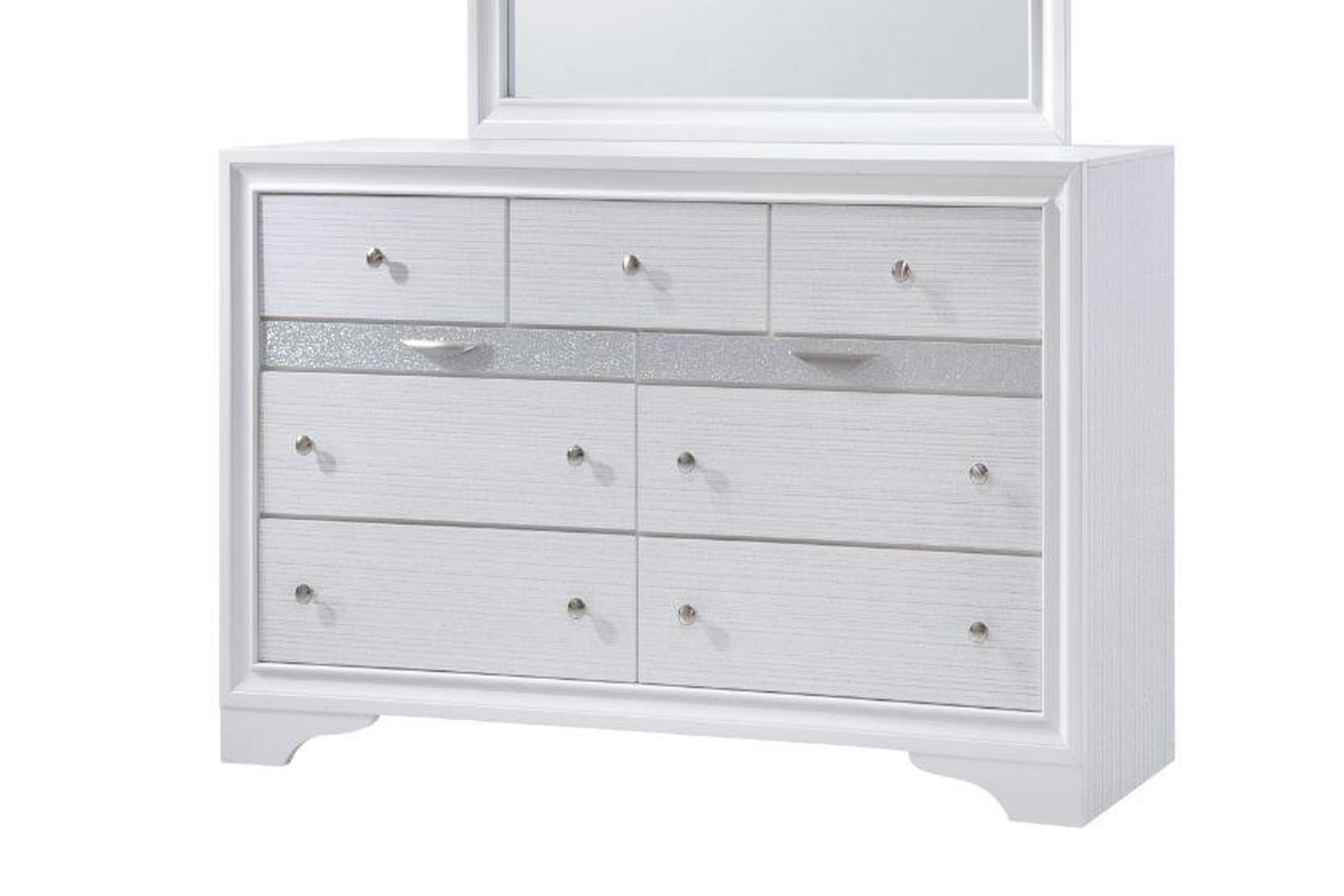 

    
White 9 Drawer Dresser MATRIX Galaxy Home Modern Contemporary
