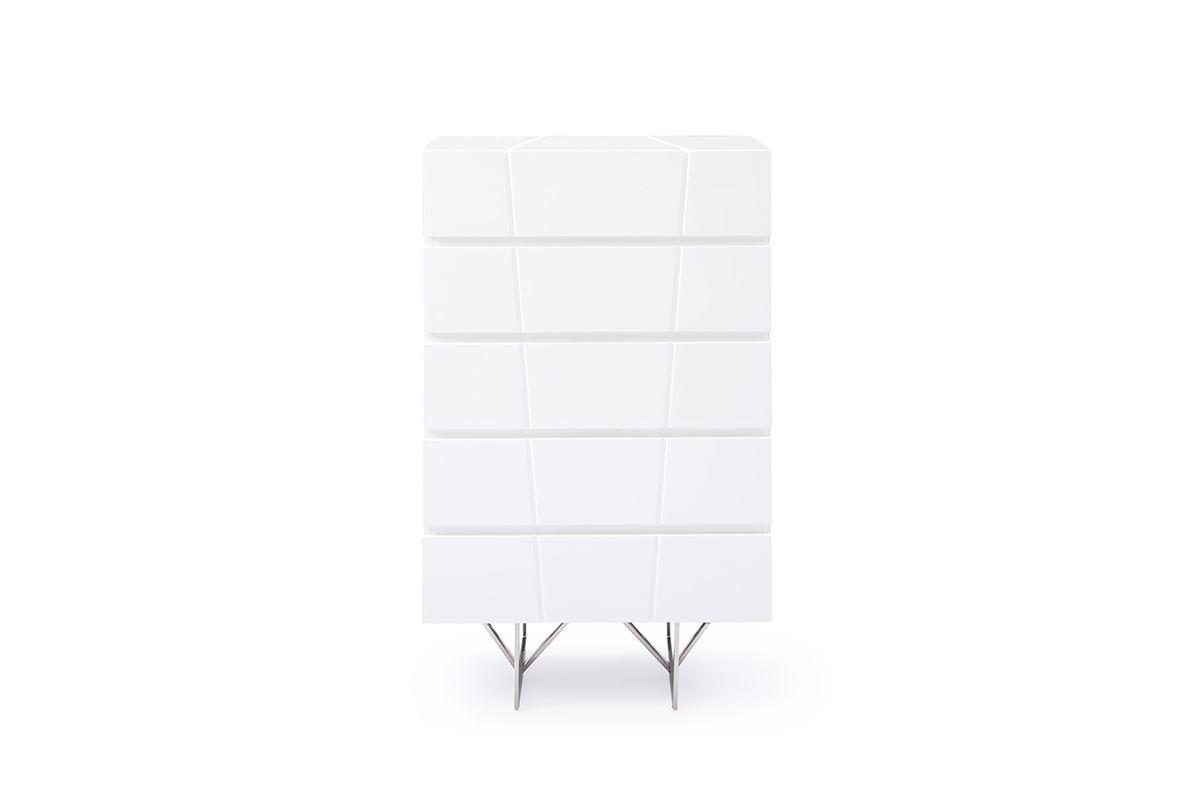 

    
 Shop  White Bonded Leather King Size Panel Bedroom Set 6Pcs by VIG Modrest Chrysler
