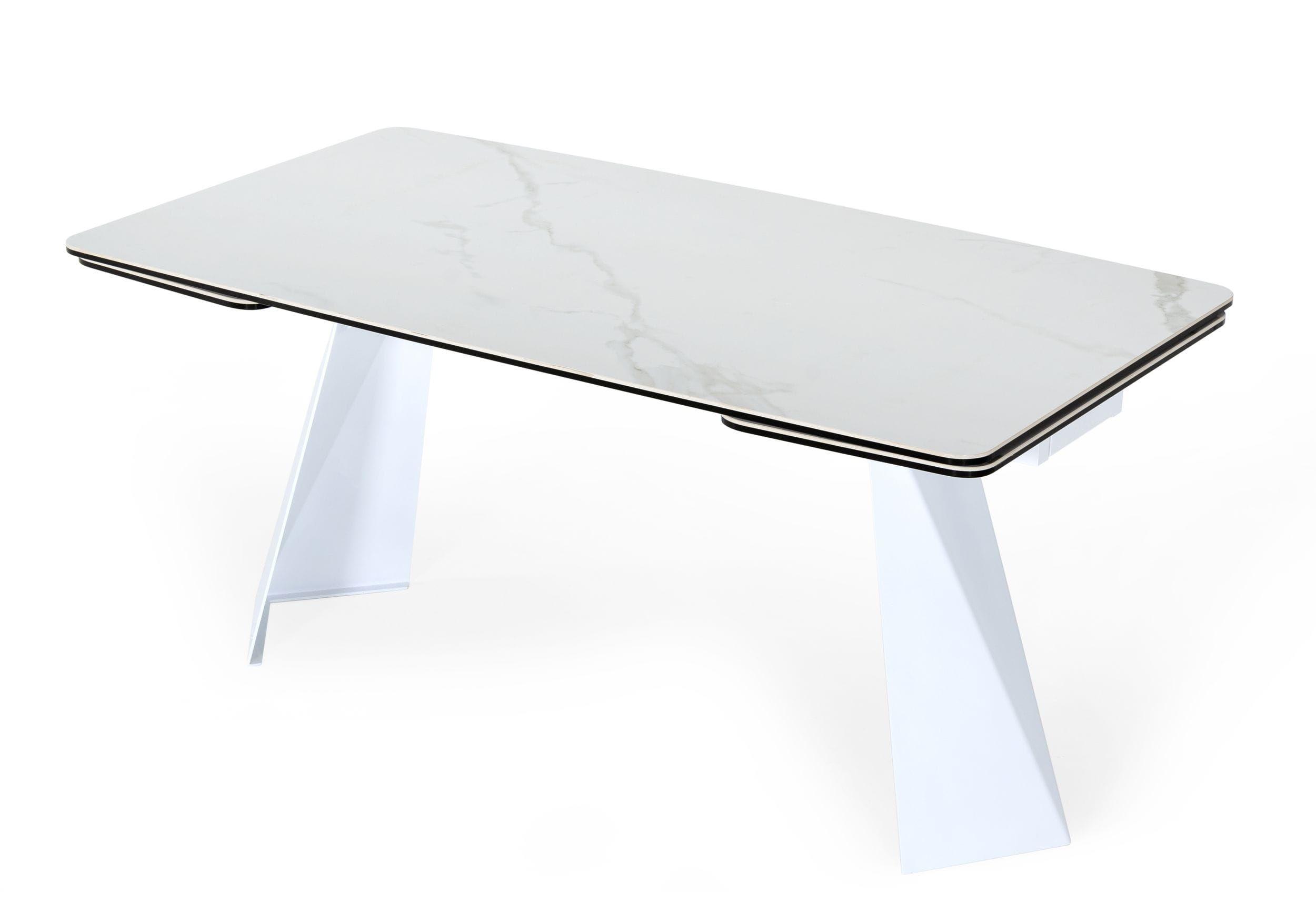 

    
White Ceramic Top Dining Table by VIG Modrest Encanto
