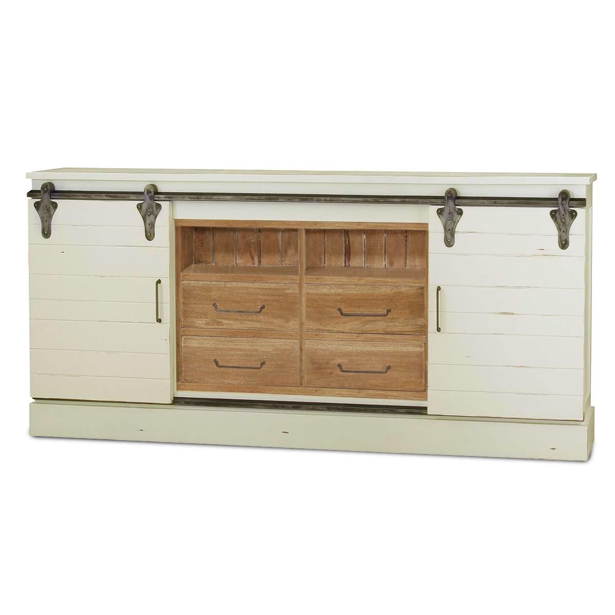 

    
WHITE & DRIFTWOOD Sonoma Media Console 7' Solid Wood Bramble 26743 Sp Order
