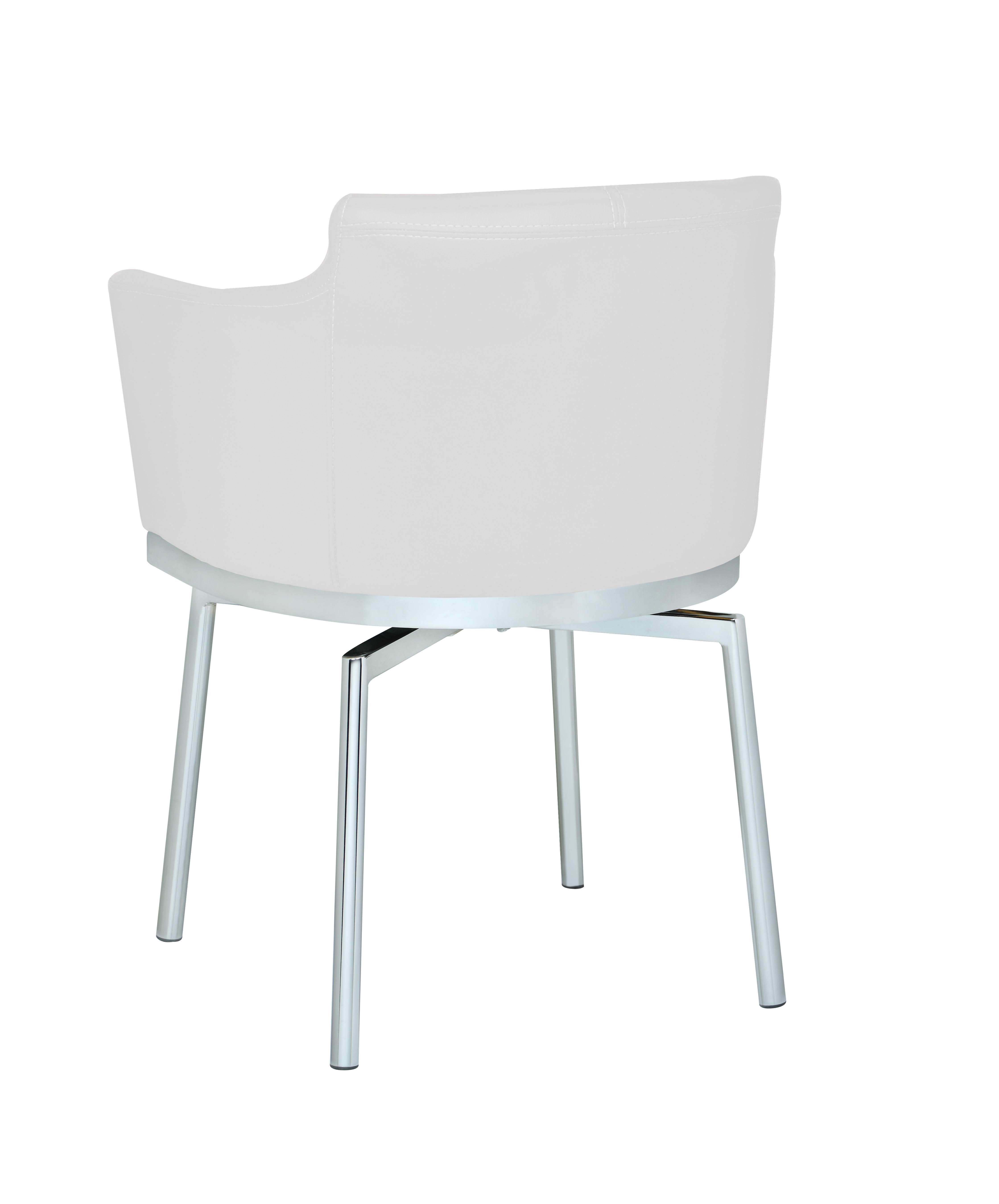 

                    
Chintaly Imports Dusty Dining Chair Set White Eco Leather Purchase 
