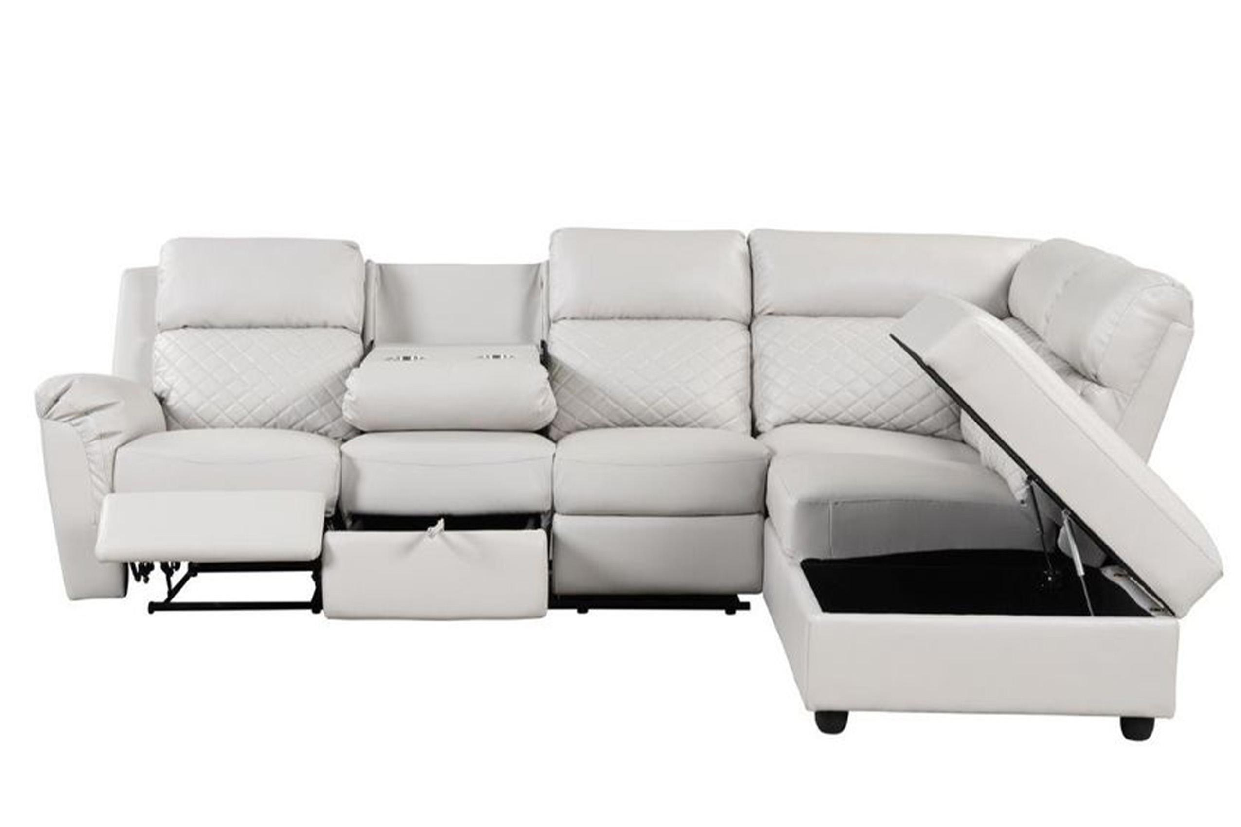 

    
Galaxy Home Furniture CHARLOTTE-WH Recliner Sectional White CHARLOTTE-WH
