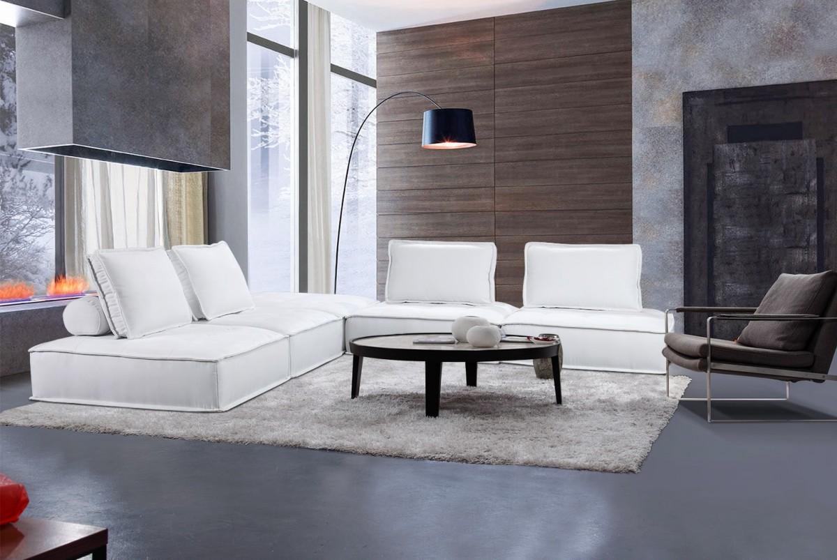 

    
White Fabric Modular Sectional Sofa VIG Divani Casa Nolden Modern Contemporary
