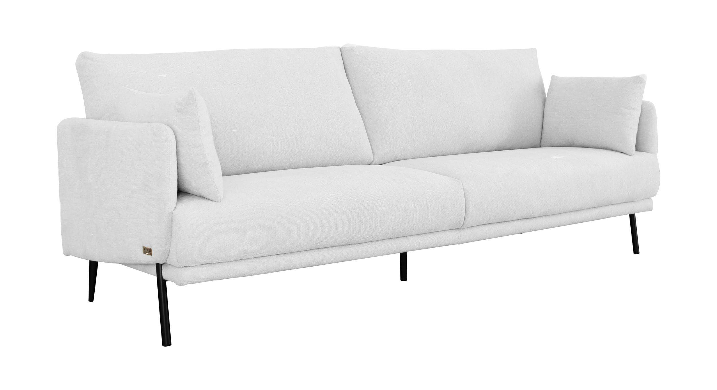 Contemporary, Modern Sofa VGKNK8586-WHT-S VGKNK8586-WHT-S in Gray Fabric