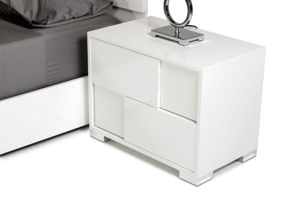 

    
VGACMONZA-SET 72064A White Faux Crocodile Leather Queen Bedroom Set 5 Modrest Monza VIG MADE IN ITALY
