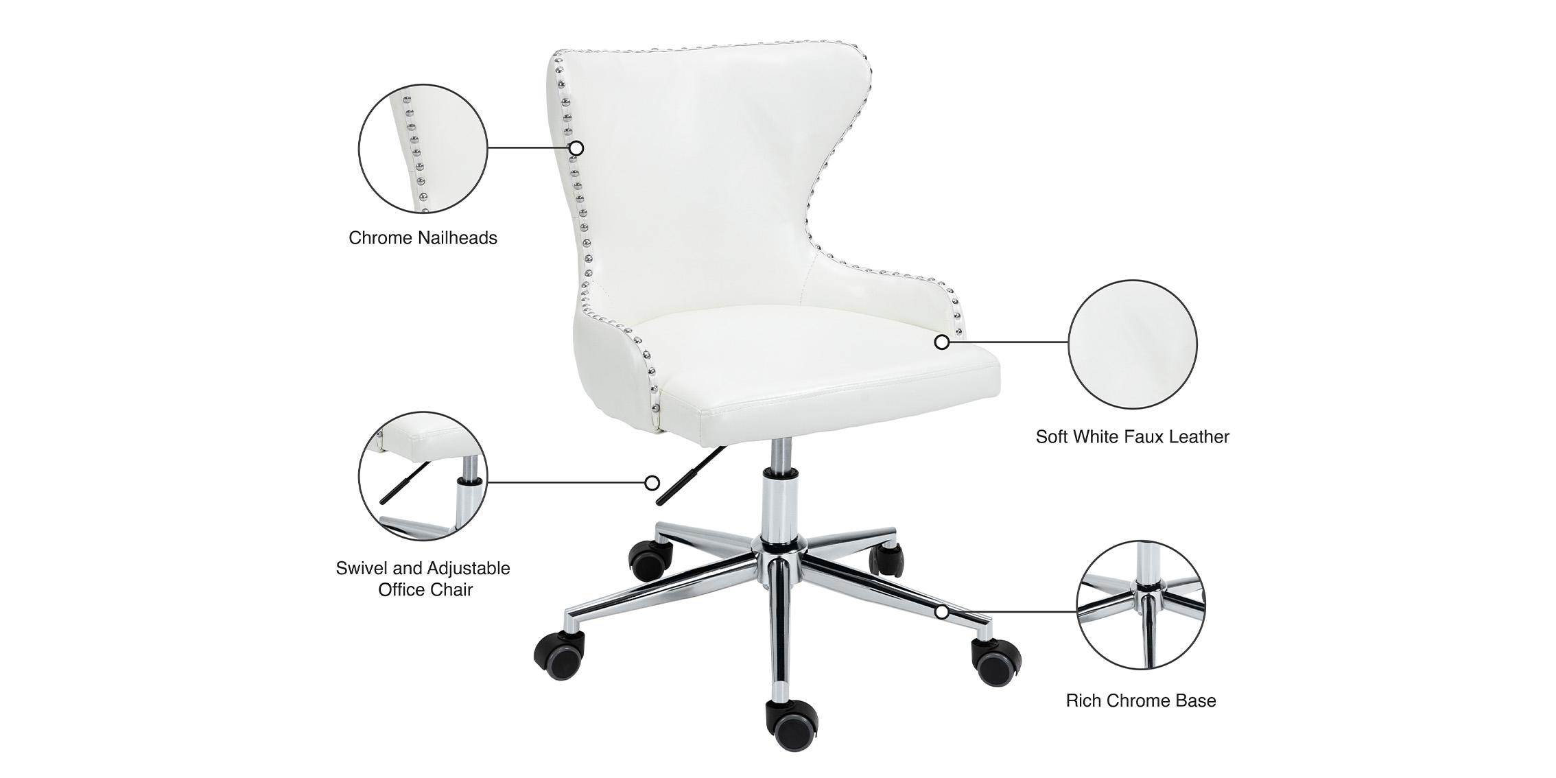 

    
168White Meridian Furniture Office Chair
