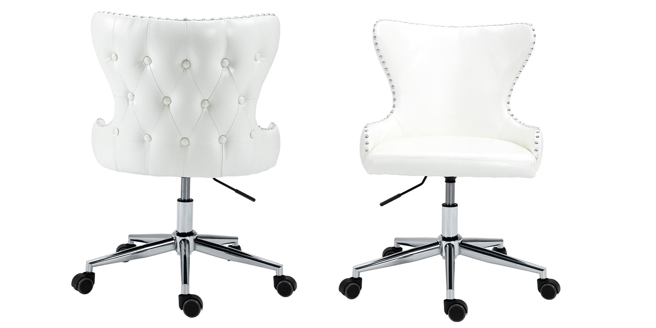 

        
Meridian Furniture HENDRIX 168White Office Chair Chrome/White Faux Leather 094308251233
