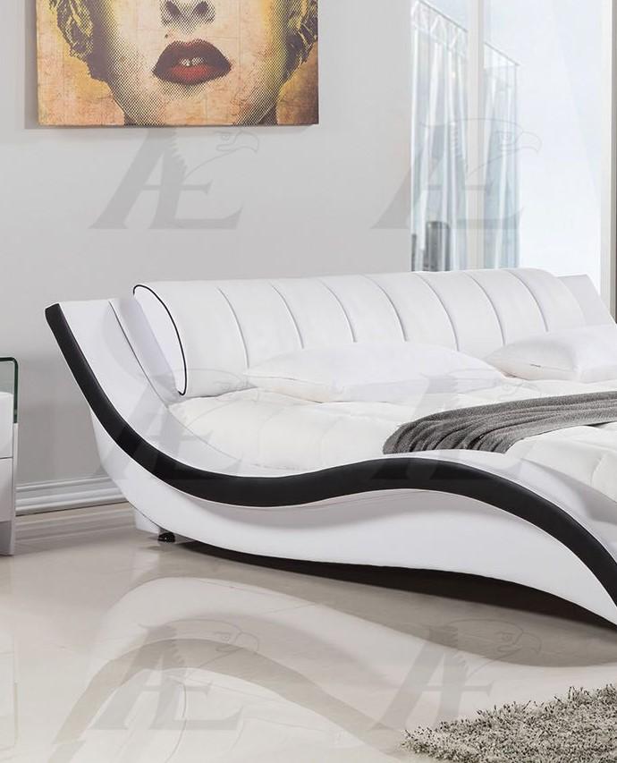 

                    
American Eagle Furniture B-D030 Platform Bed White/Black Faux Leather Purchase 
