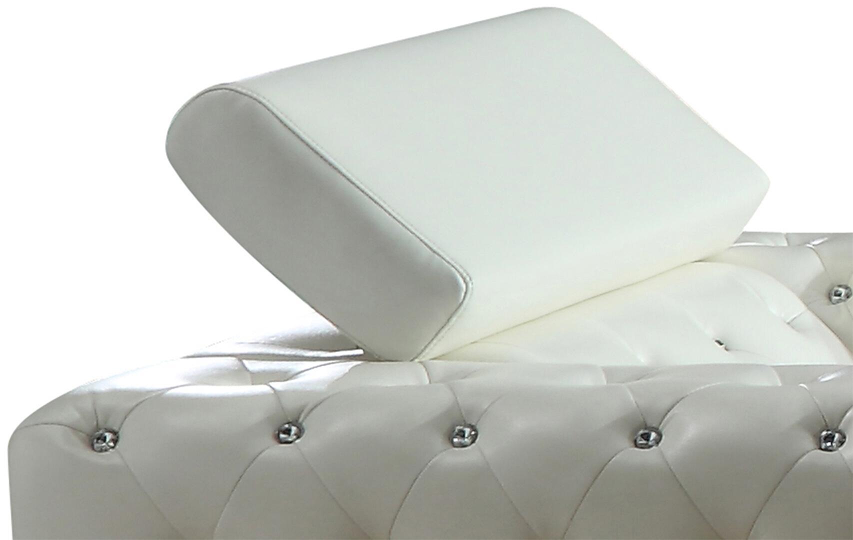 

    
Charlise-Set-2 White Faux Leather Sofa & Loveseat Set 2Pcs Modern Cosmos Furniture Charlise
