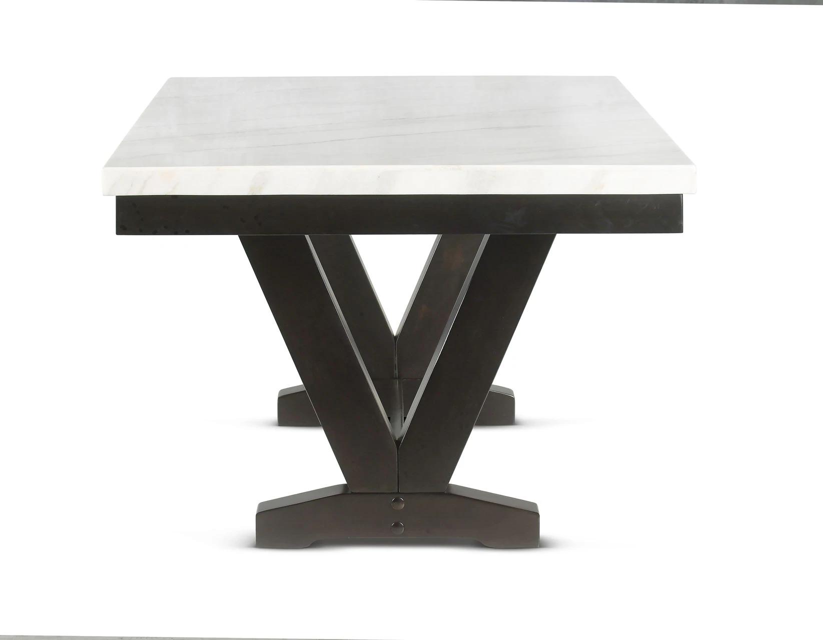 

    
Crown Mark Tanner Dining Table Black / White/Marble 2222T-4272-WH
