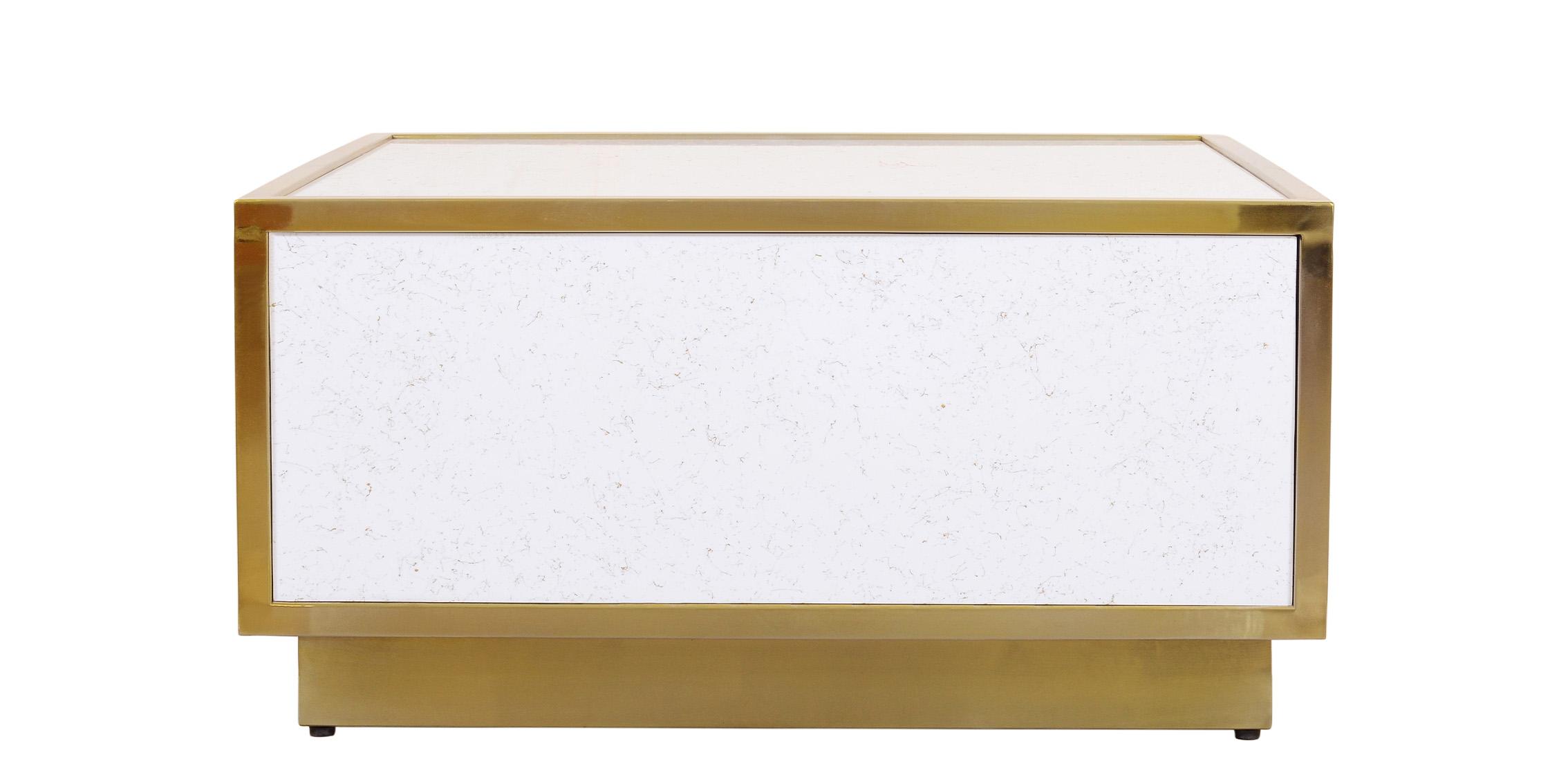 

    
 Order  White Faux Marble & Gold Coffee Table Set 2 Pcs GLITZ 242-CT Meridian Modern
