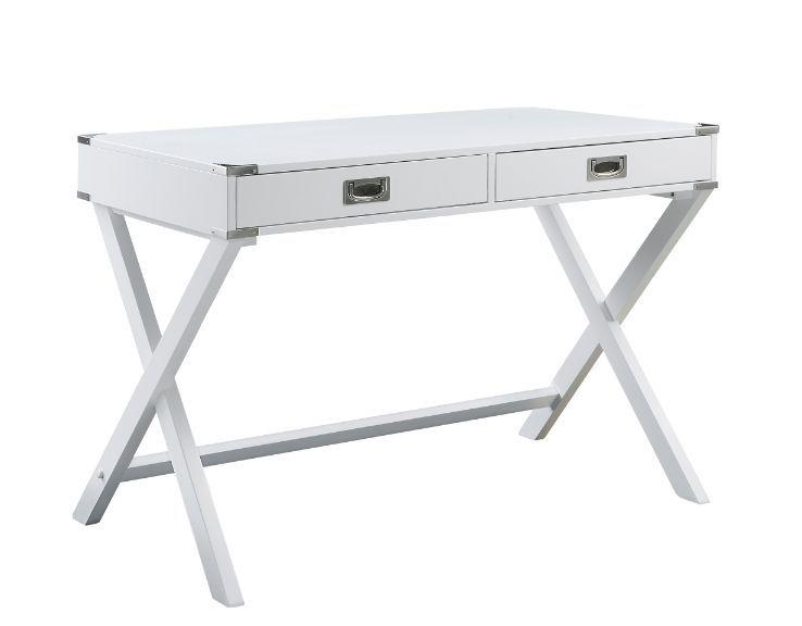 Transitional Writing Desk Theodore 157WHWD in White 