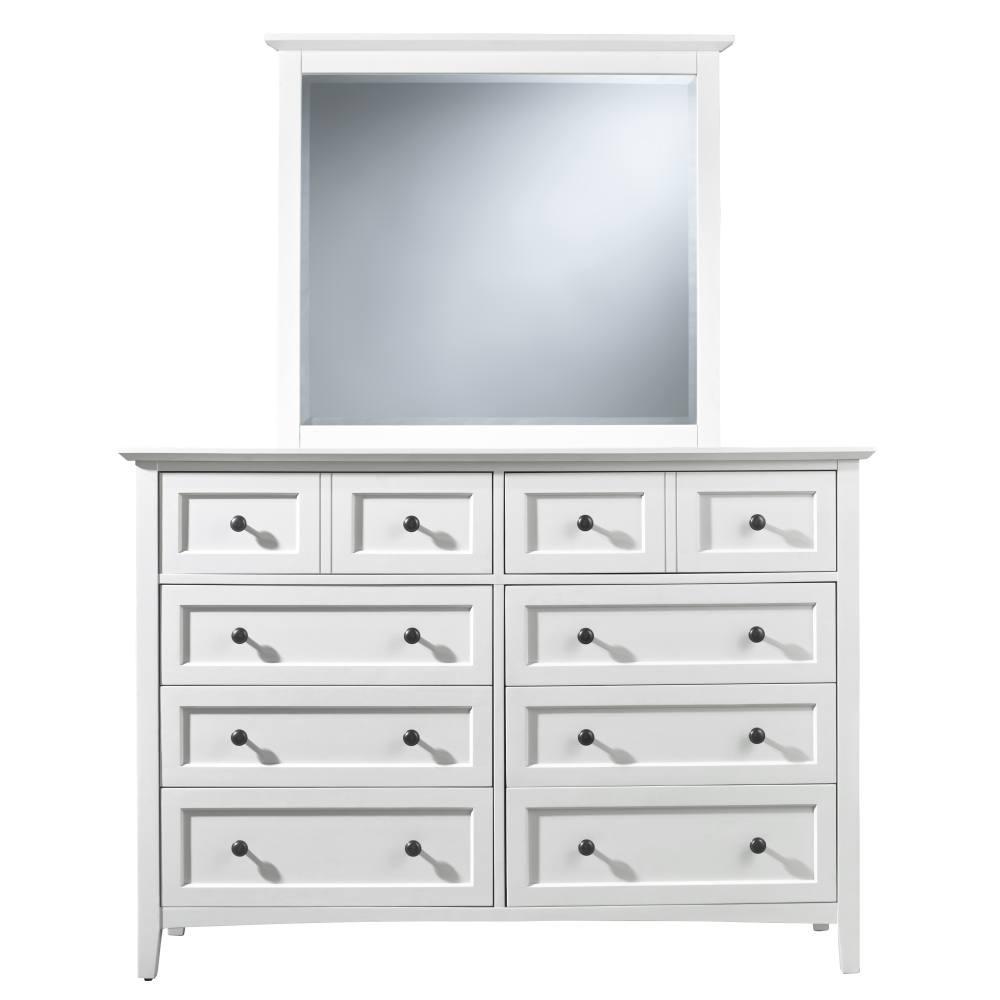 

    
 Photo  White Finish Shaker Style King Panel Bedroom Set 5Pcs w/ Chest PARAGON by Modus Furniture
