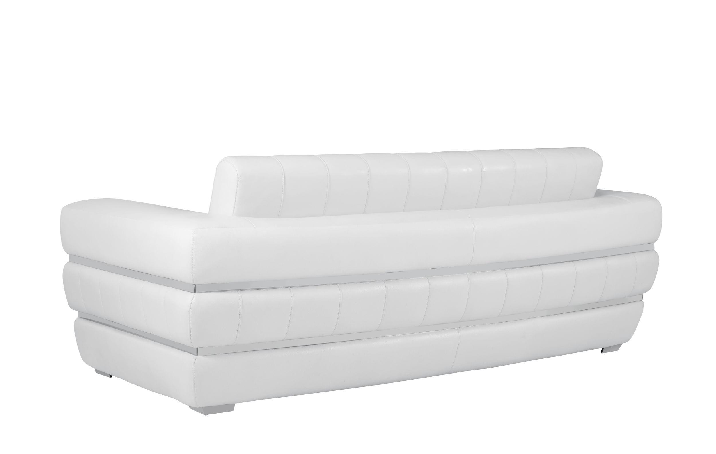 

    
904-WHITE-2PC White Genuine Italian Leather Sofa Set 2Pcs Contemporary 904 Global United
