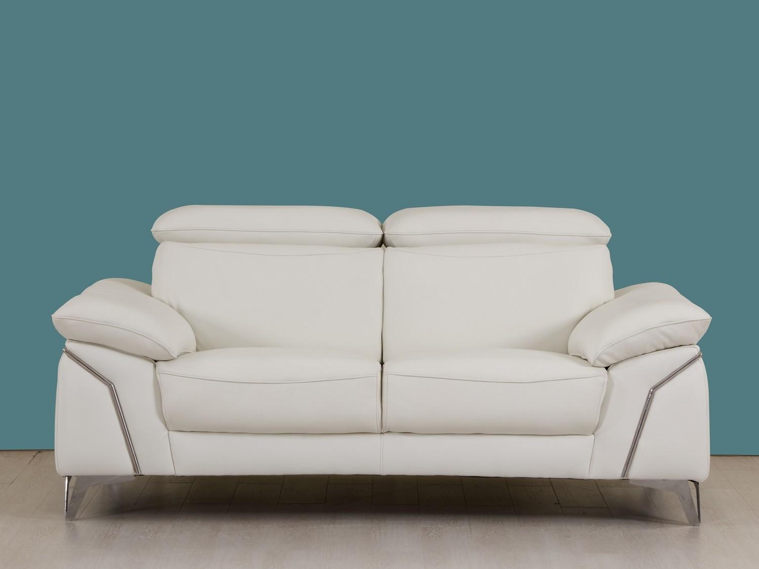 

    
727-WHITE-3-PC White Genuine Italian Leather Sofa Set 3 Pcs Contemporary 727 Global United
