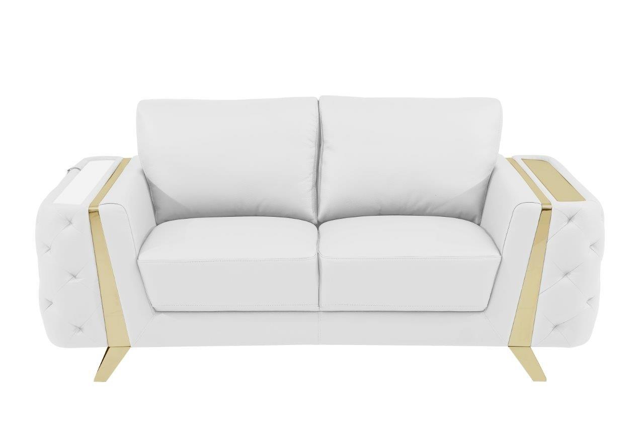 

    
1050-WHITE-3PC WHITE Genuine Italian Leather Sofa Set 3Pcs Contemporary 1050 Global United
