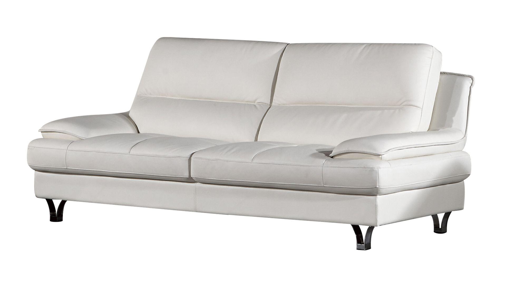 Modern Sofa EK-B109-W-SF EK-B109-W-SF in White Genuine Leather