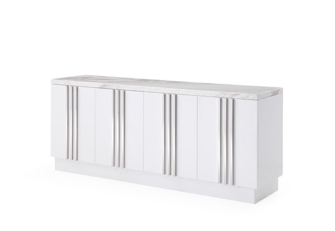 

    
White Genuine Marble & Silver Dining Buffet by VIG Modrest Kingsley
