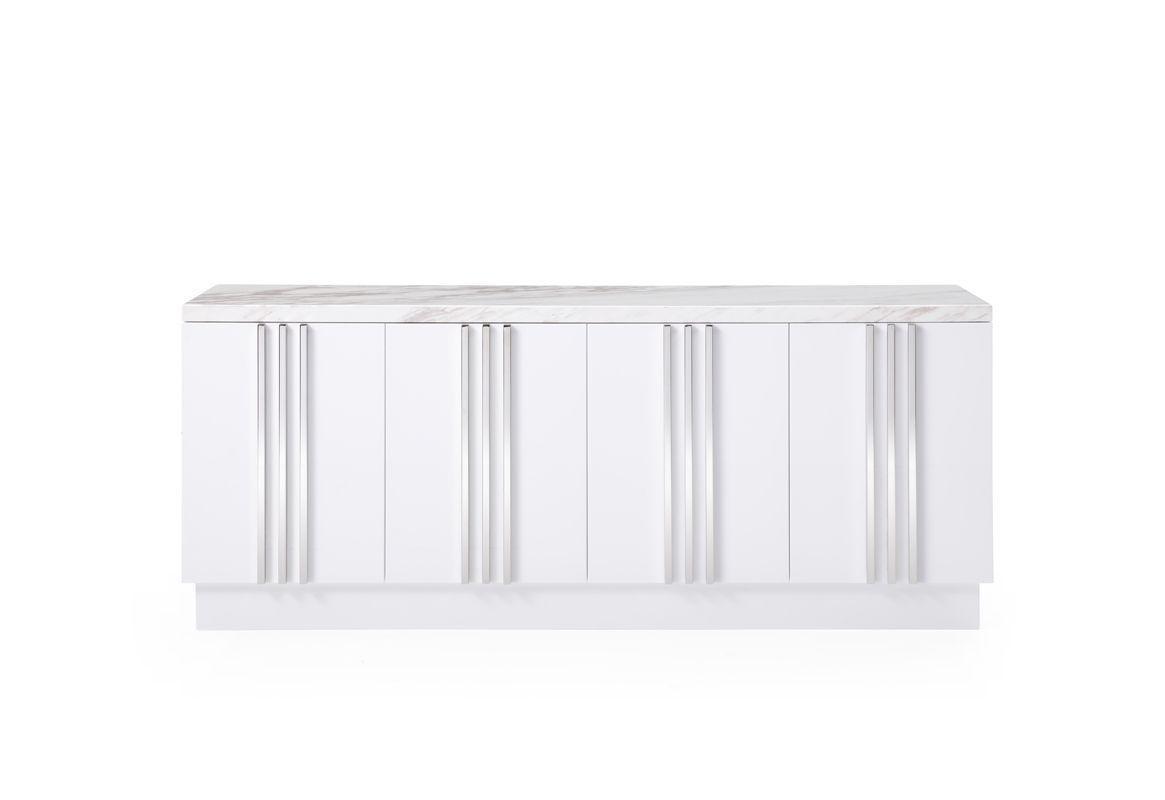 

    
White Genuine Marble & Silver Dining Buffet by VIG Modrest Kingsley
