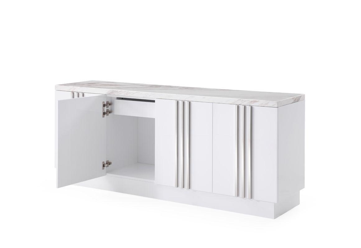 

    
VIG Furniture Kingsley Buffet White/Silver VGVCG8933-STL
