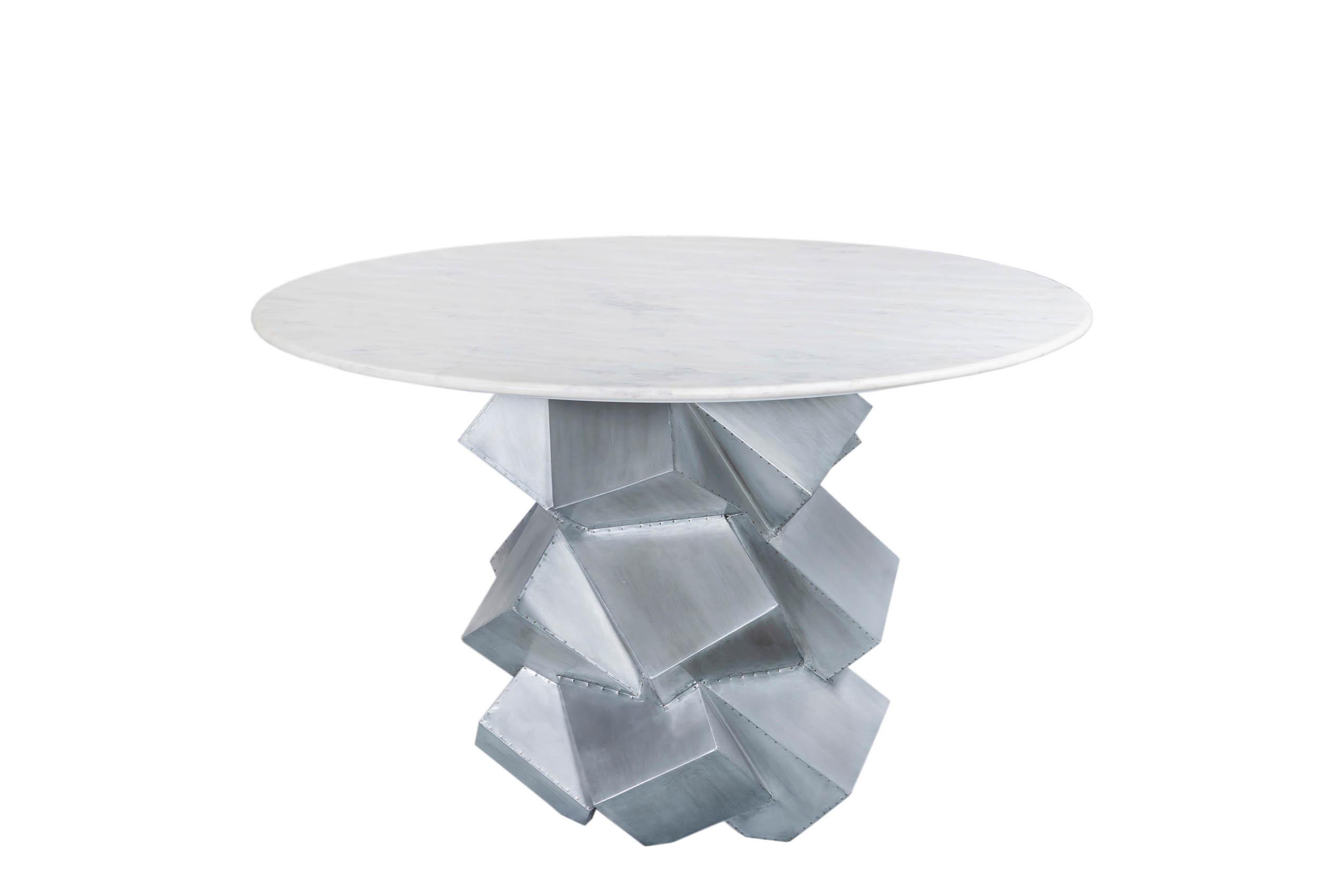 

    
Meridian Furniture 961-T Dining Table White/Silver 961-T
