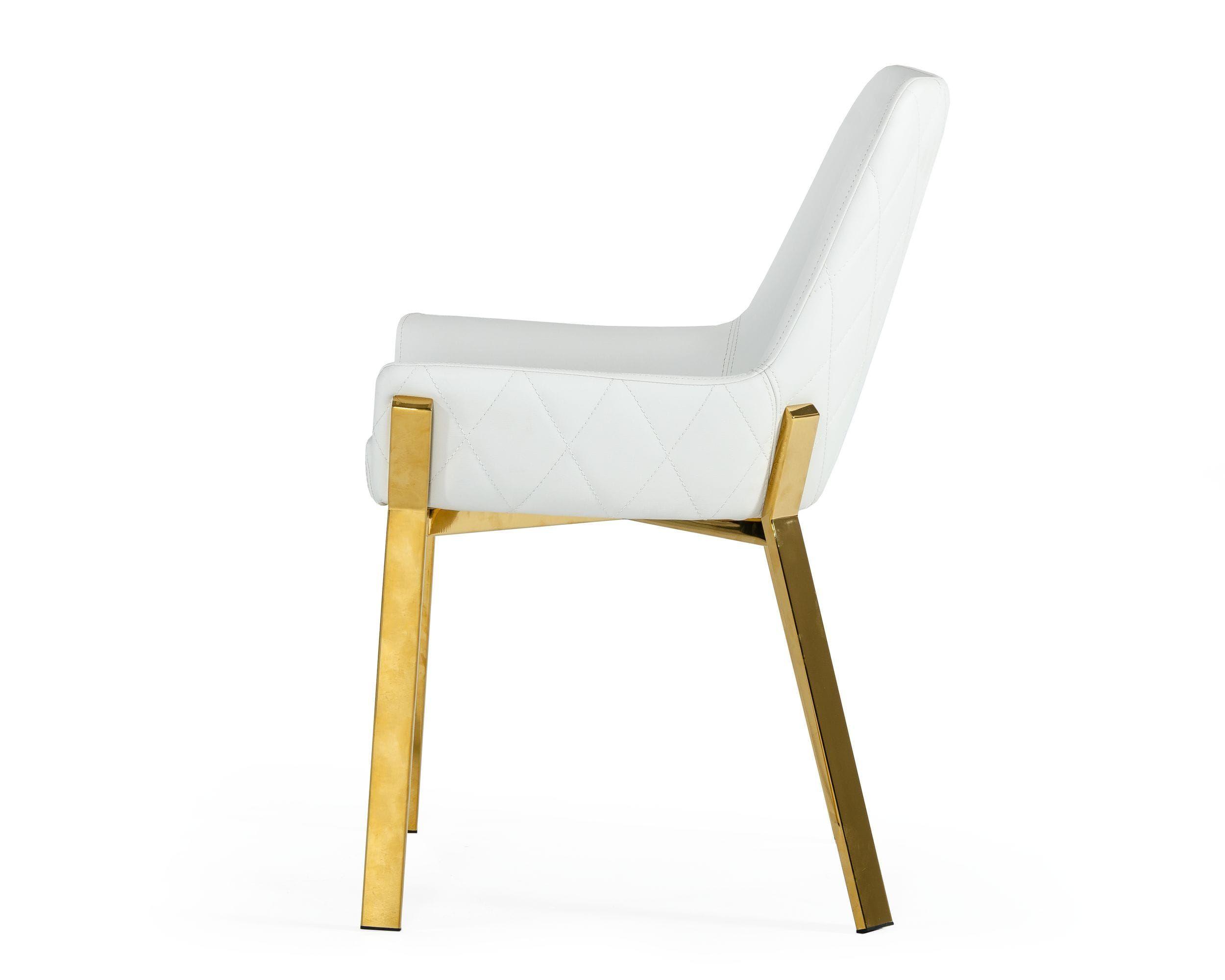 

                    
Buy White & Gold Dining Chair Set 2Pcs Modrest Ganon VIG Modern Contemporary
