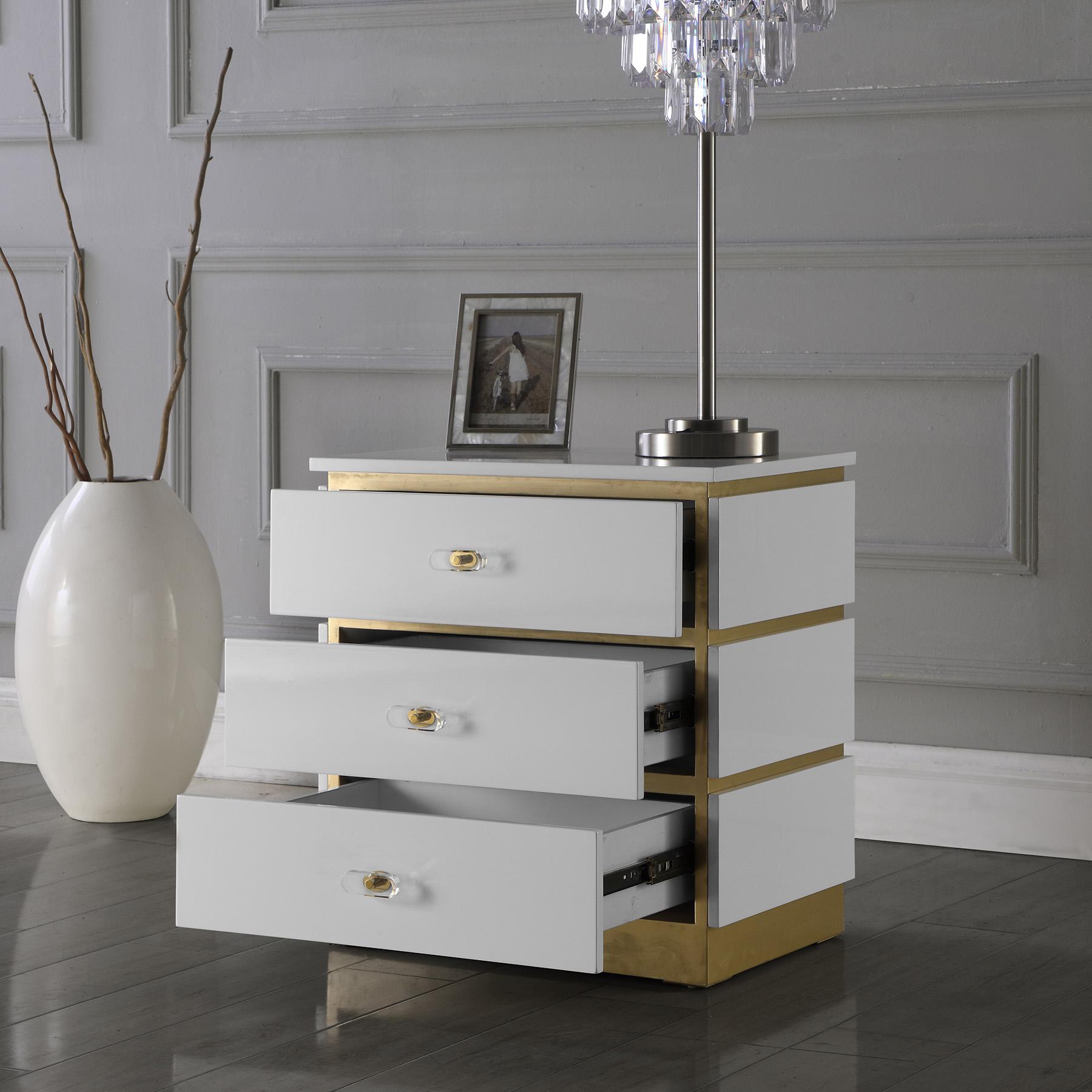 

    
Meridian Furniture ESME Nightstand Set White/Gold 825-Set-2
