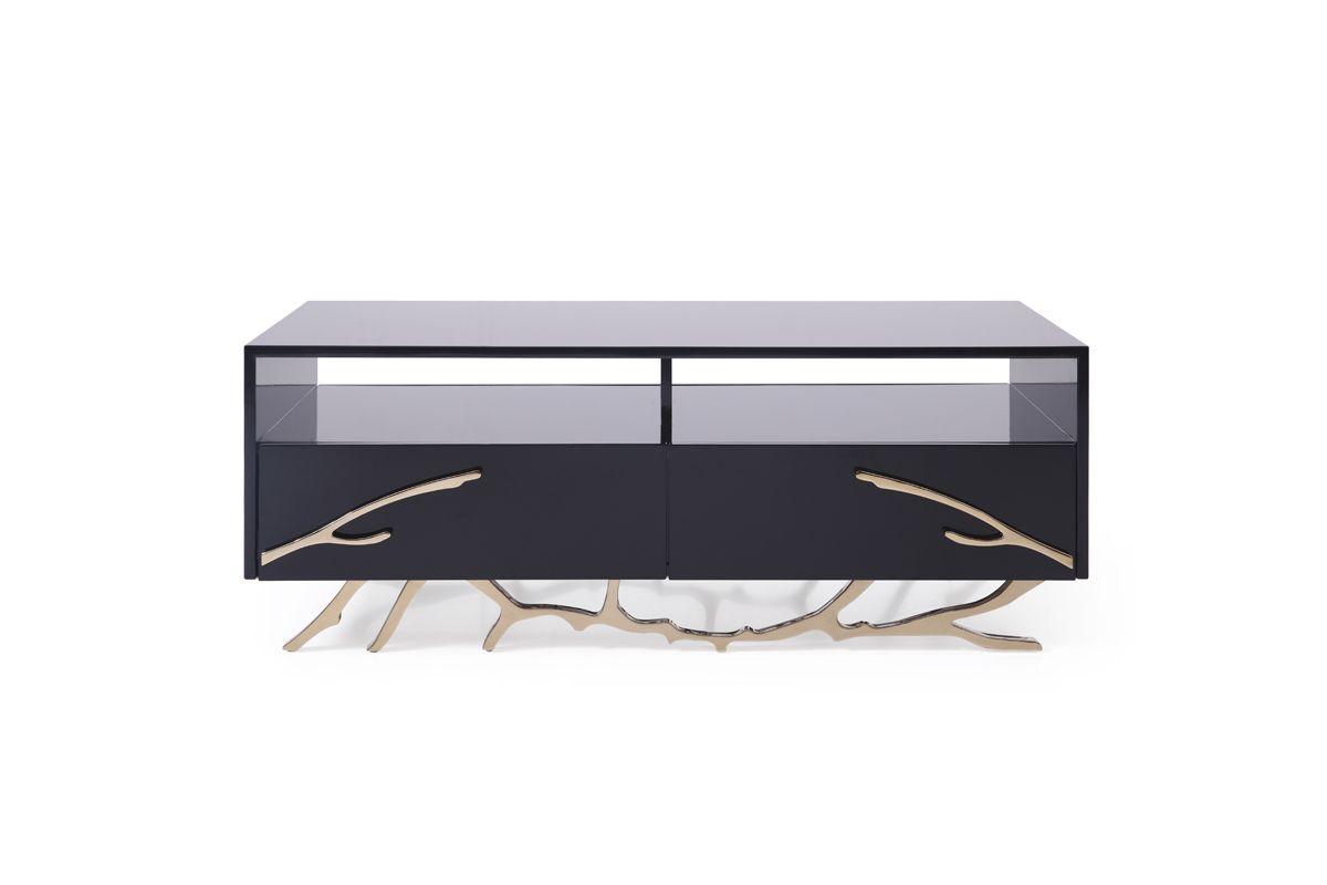Contemporary, Modern Coffee Table Legend VGVCCT8111-BLK in Black 