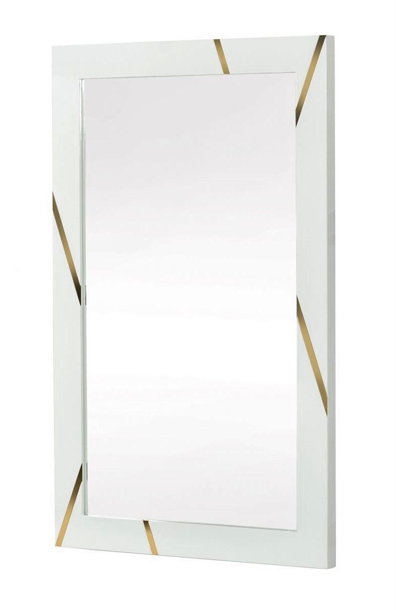 

    
 Shop  White High Gloss Dresser & Mirror Set by VIG Modrest Nixa
