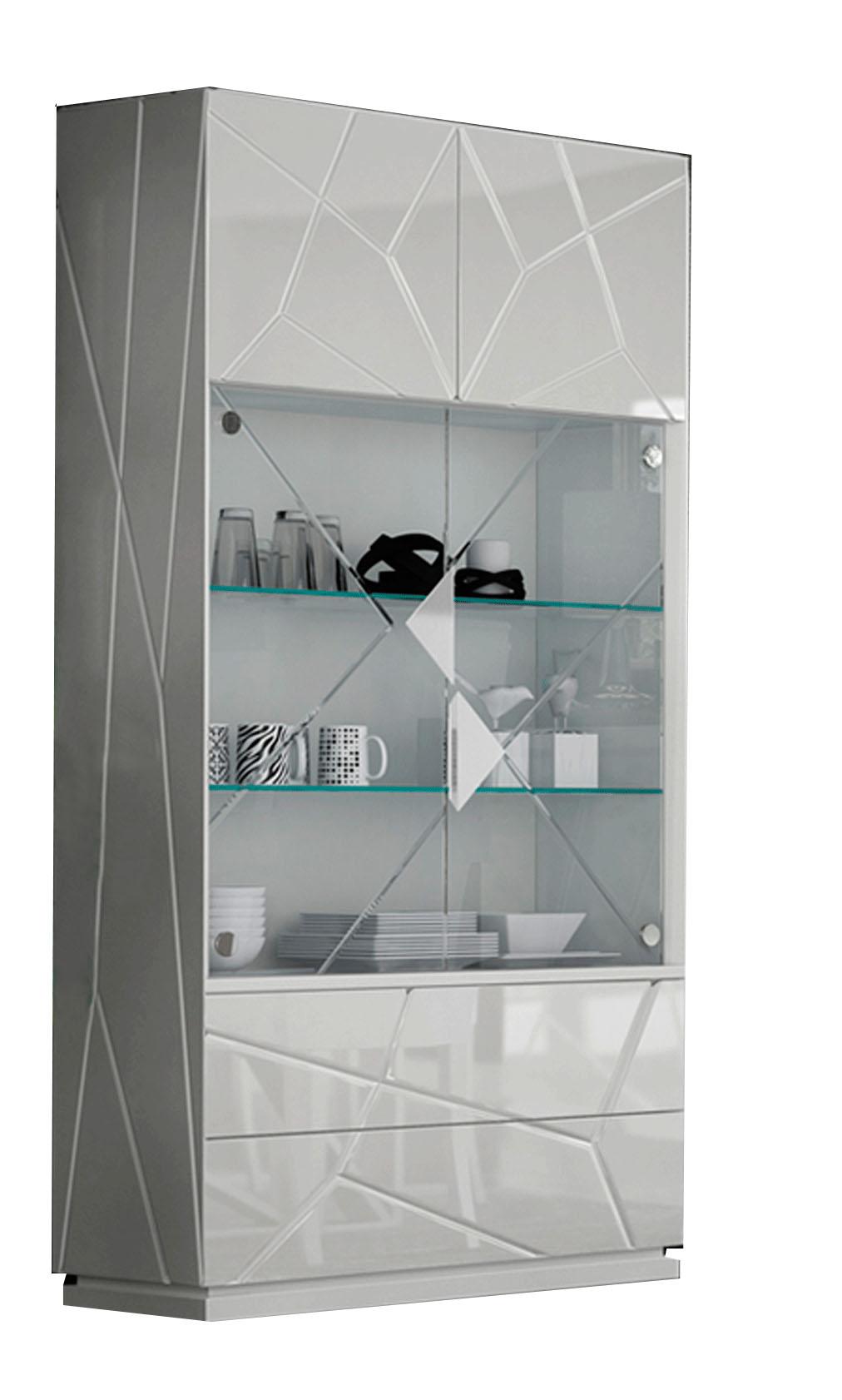 

    
White High Gloss Lacquer Display Unit/China KIU ESF Modern Made in Spain
