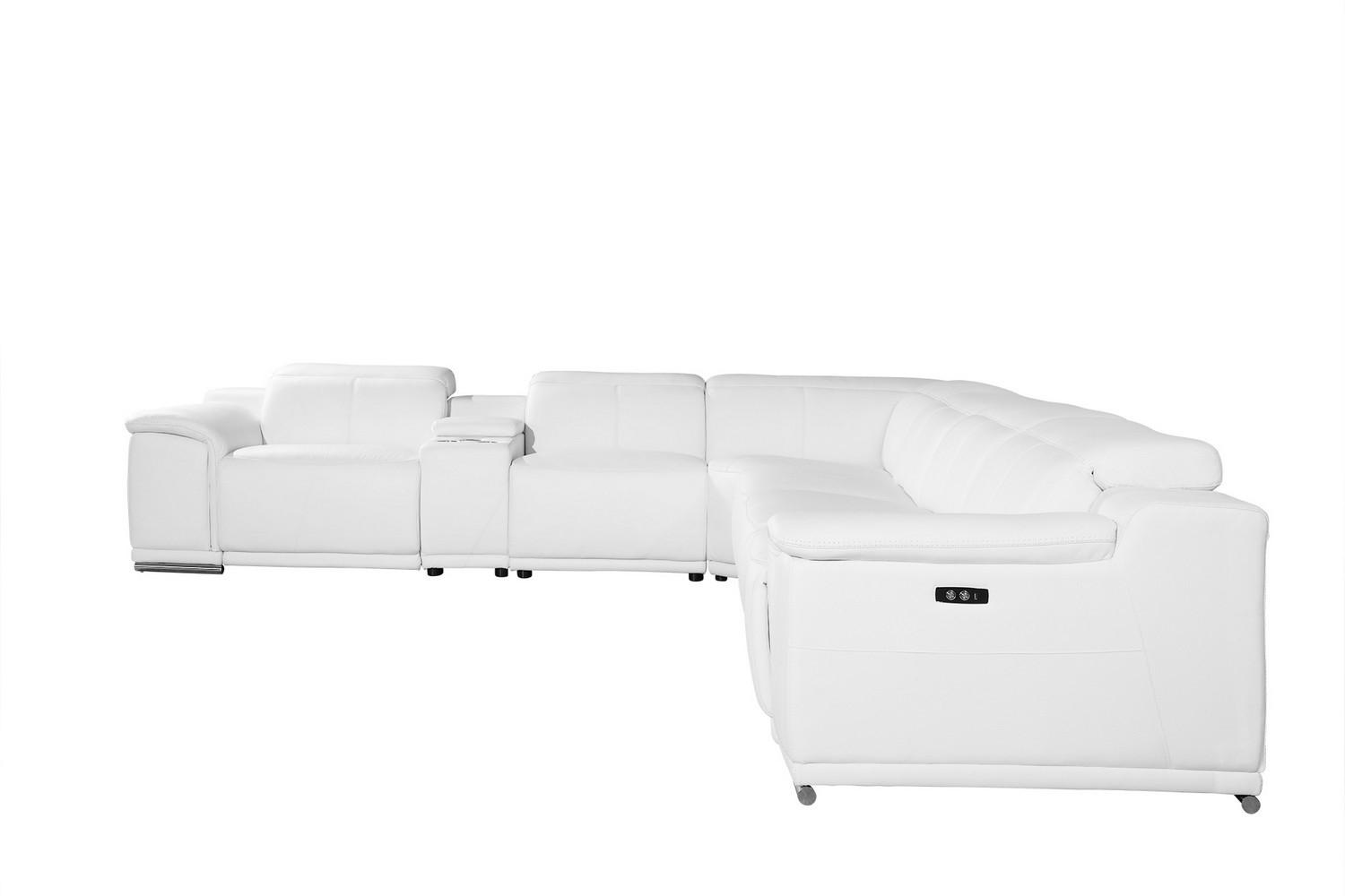 

    
9762-WHITE-3PWR-7PC Global United Reclining Sectional
