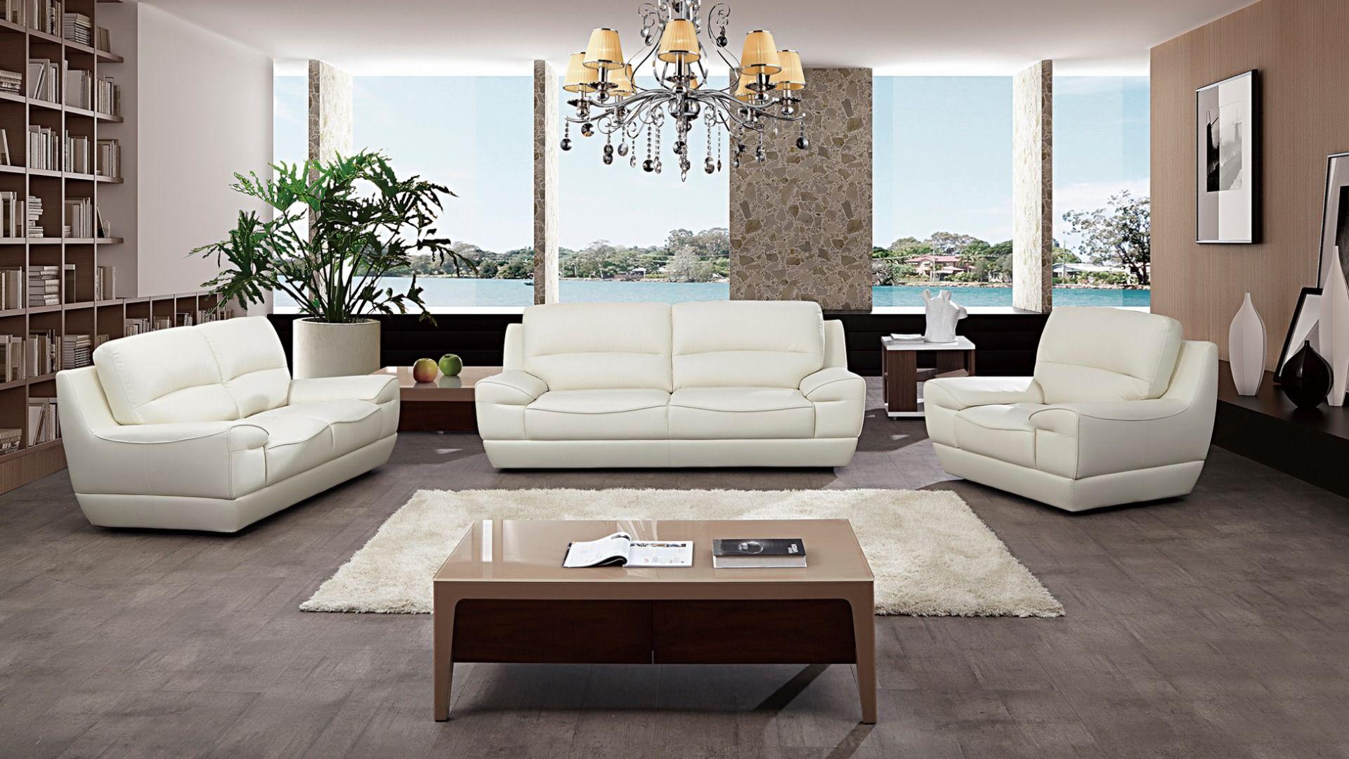 

    
White Italian Leather Sofa EK018-W-SF American Eagle Contemporary Modern
