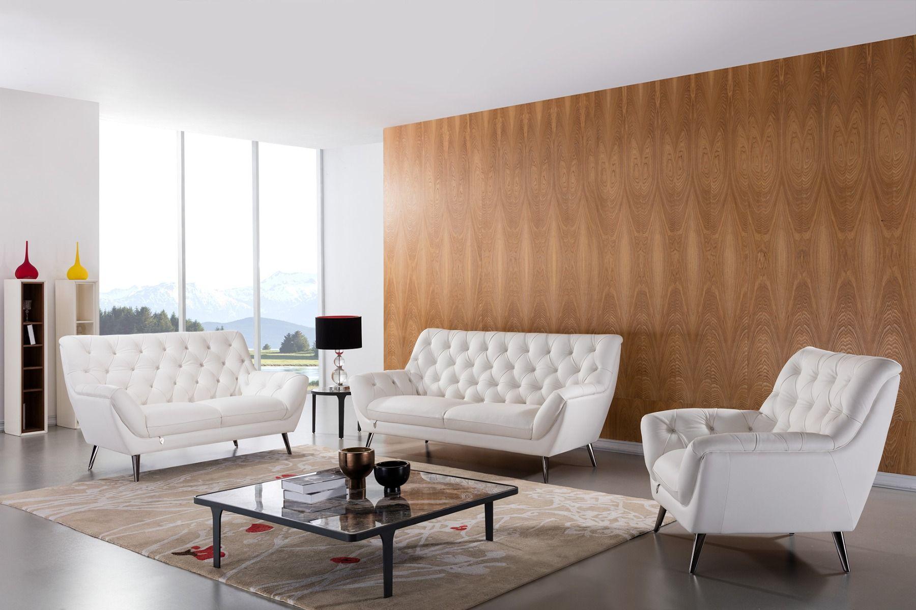 

                    
American Eagle Furniture EK8003-W-SF Sofa White Top grain leather Purchase 
