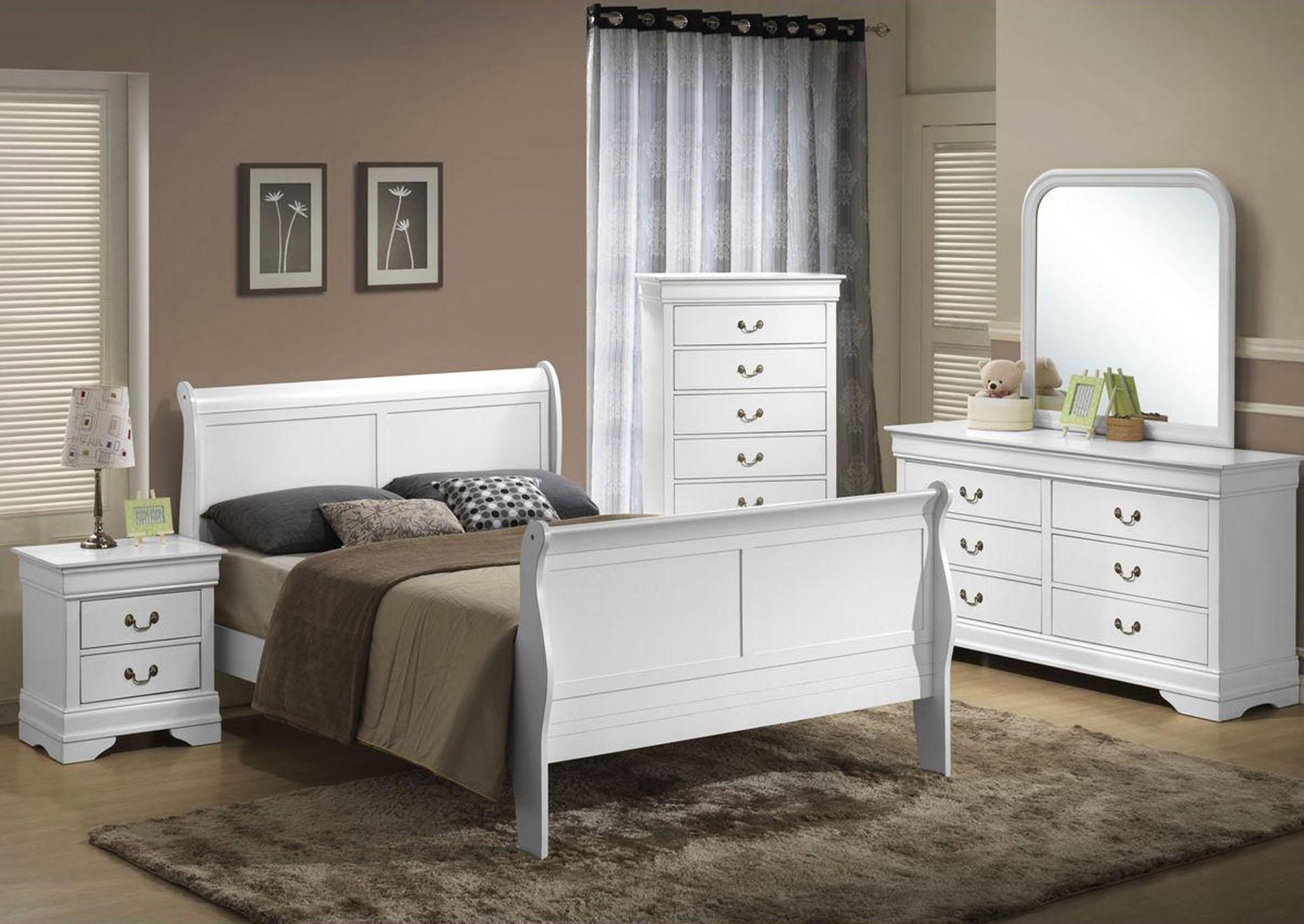 

    
Galaxy Home Furniture LOUIS PHILLIPE Panel Bedroom Set White GHF-808857945501
