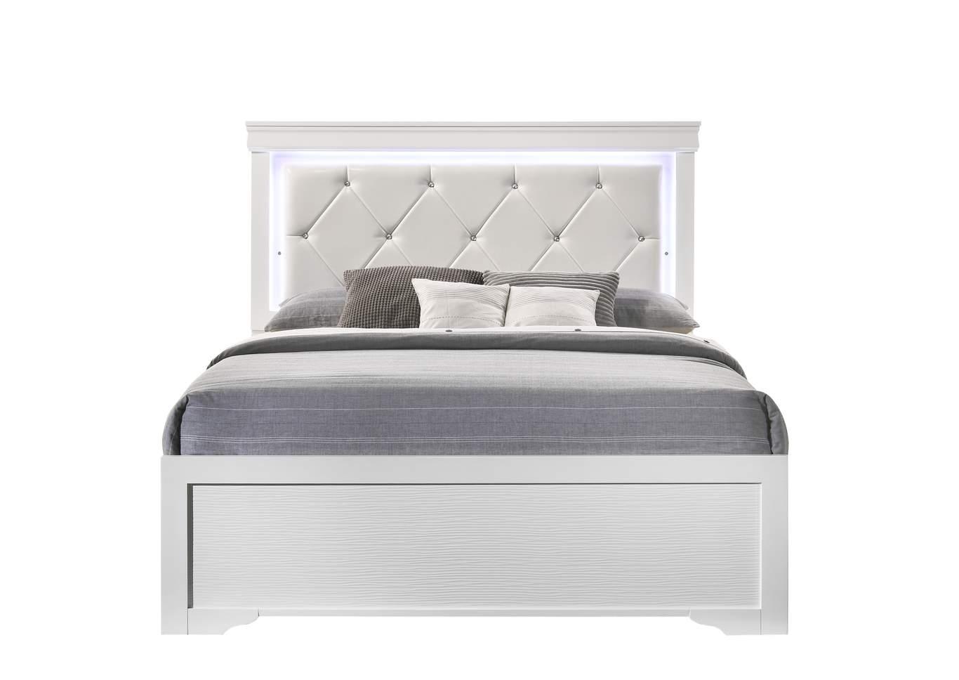 

    
Galaxy Home Furniture BROOKLYN Panel Bedroom Set White GHF-808857741608
